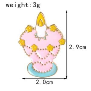 Alice Wonderland Hatter Tea Pary Cupcake Pin